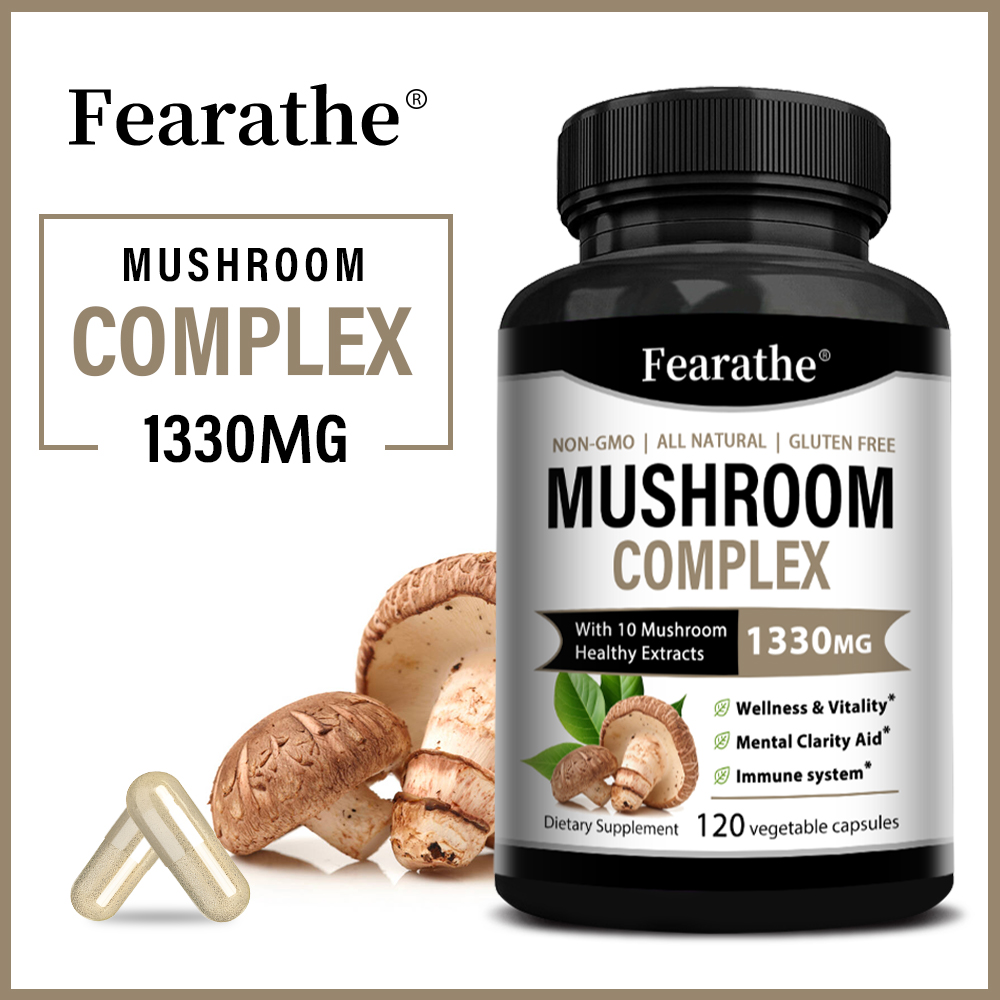 Lion Mane Mushroom - Mushroom Complex Capsules, Lion’s Mane &