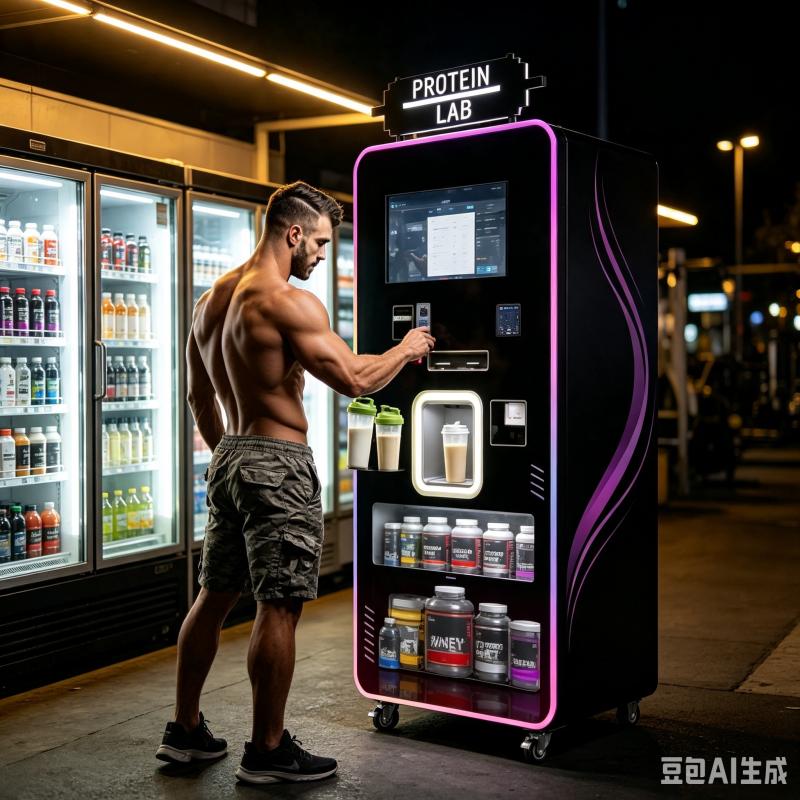 Nutrition Fitness Gym - Protein Shake Vending Machine Customized Smart