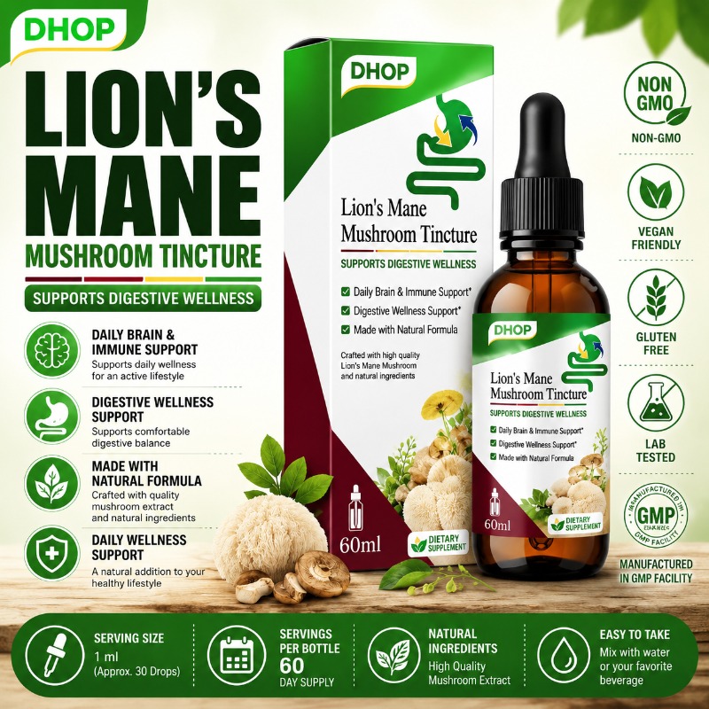 Lion Mane Mushroom - Lion’s Mane Mushroom Tincture Liquid Drops