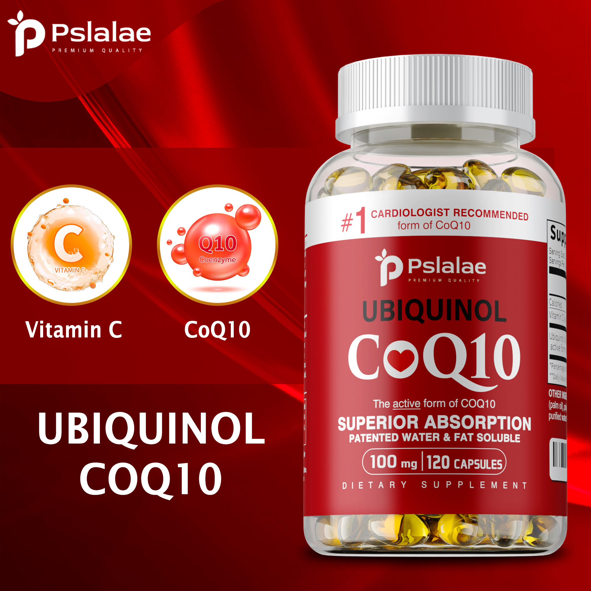 Coq10 Ubiquinol Softgel - Ubiquinol CoQ10 100mg Softgels, Superior Absorption,