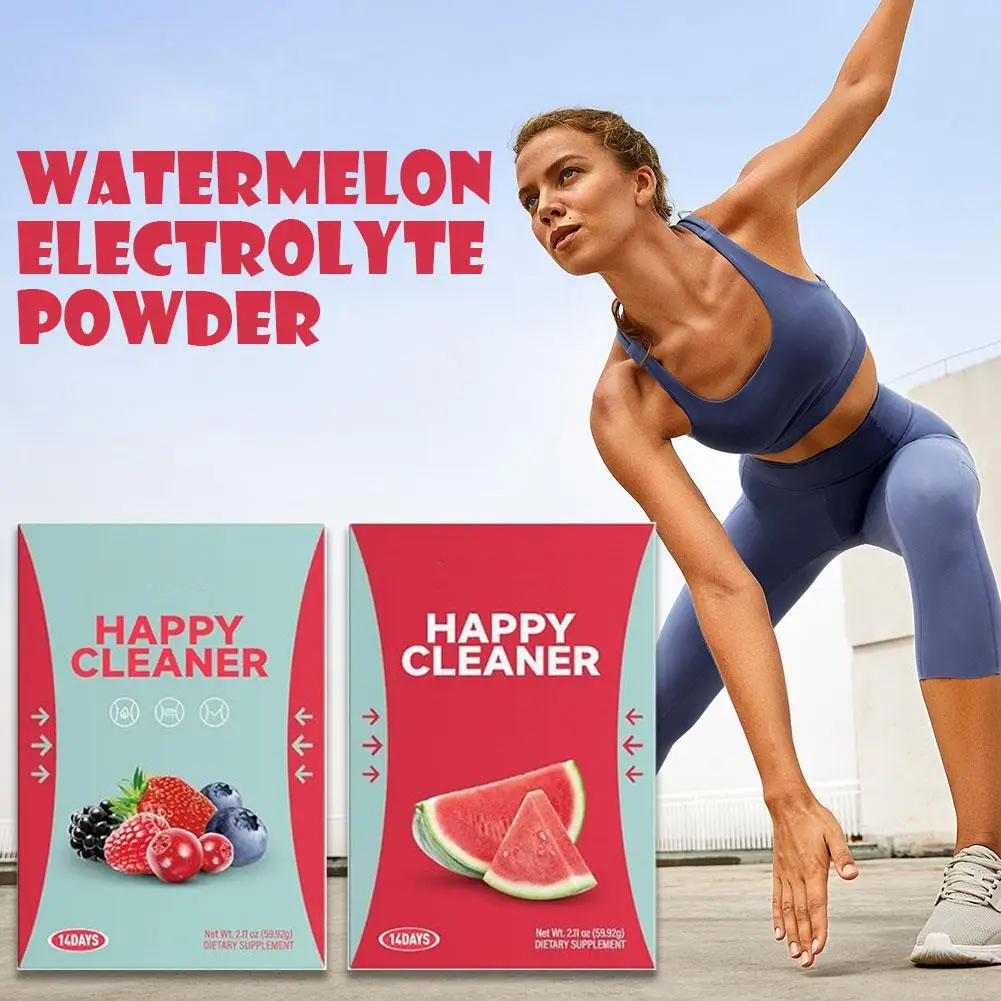 Electrolyte Powder Pack - Happy Cleaner Strawberry Watermelon Flavor Electrolyte