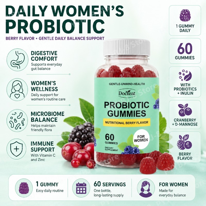 Women Probiotic Gummies 60 Cou - Probiotics Women Health recension och pris