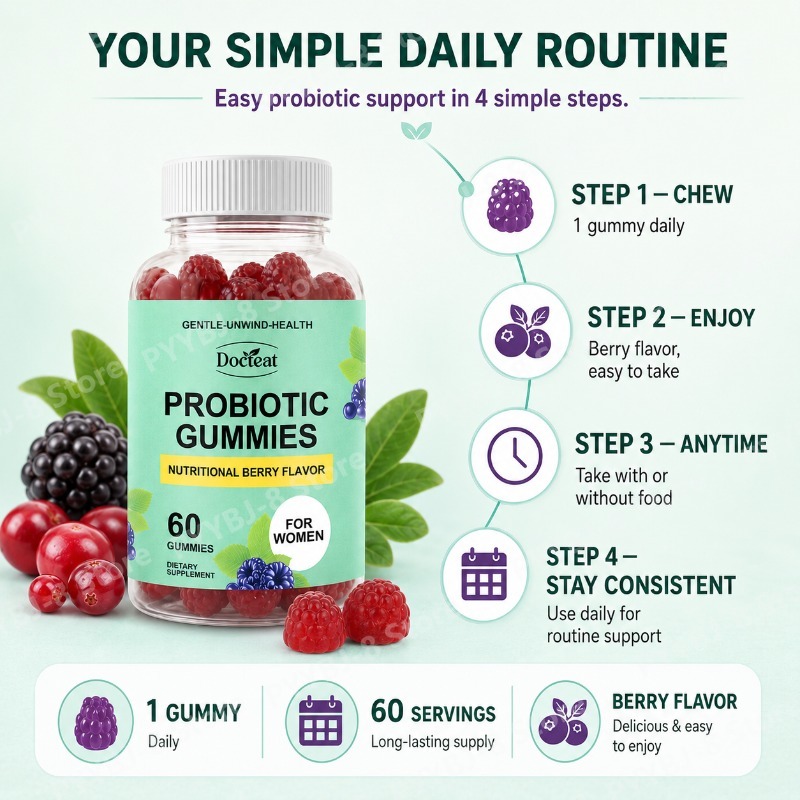 Women Probiotic Gummies 60 Cou - Probiotics Women Health recension och pris