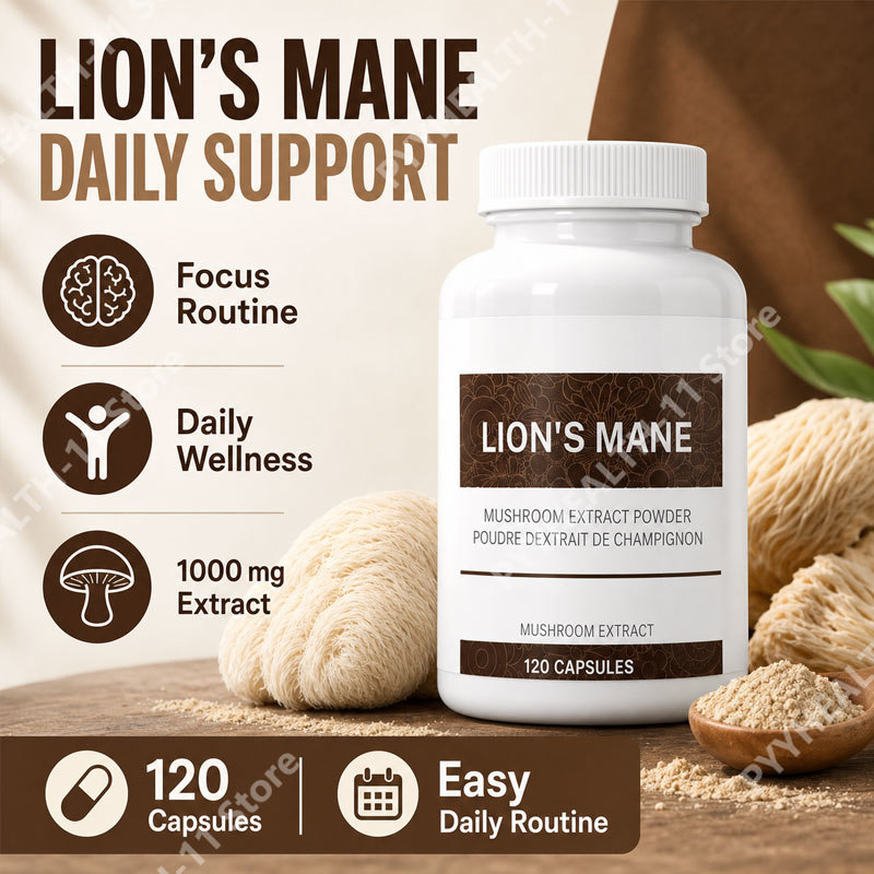 Lion’s Mane Mushroom Capsules  - Lion Mane Mushroom recension och pris