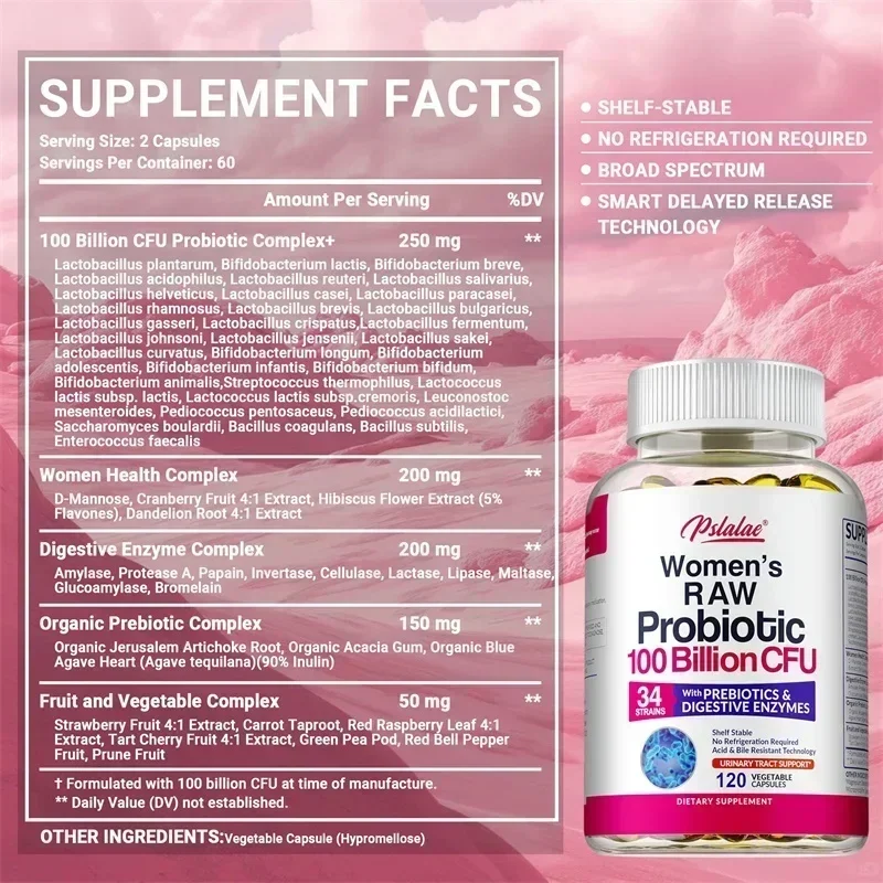 Raw Probiotics for Women - Pro - Probiotics Women Health recension och pris