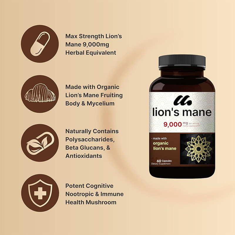 Lion Mane Mushroom Capsules -  - Lion Mane Mushroom recension och pris