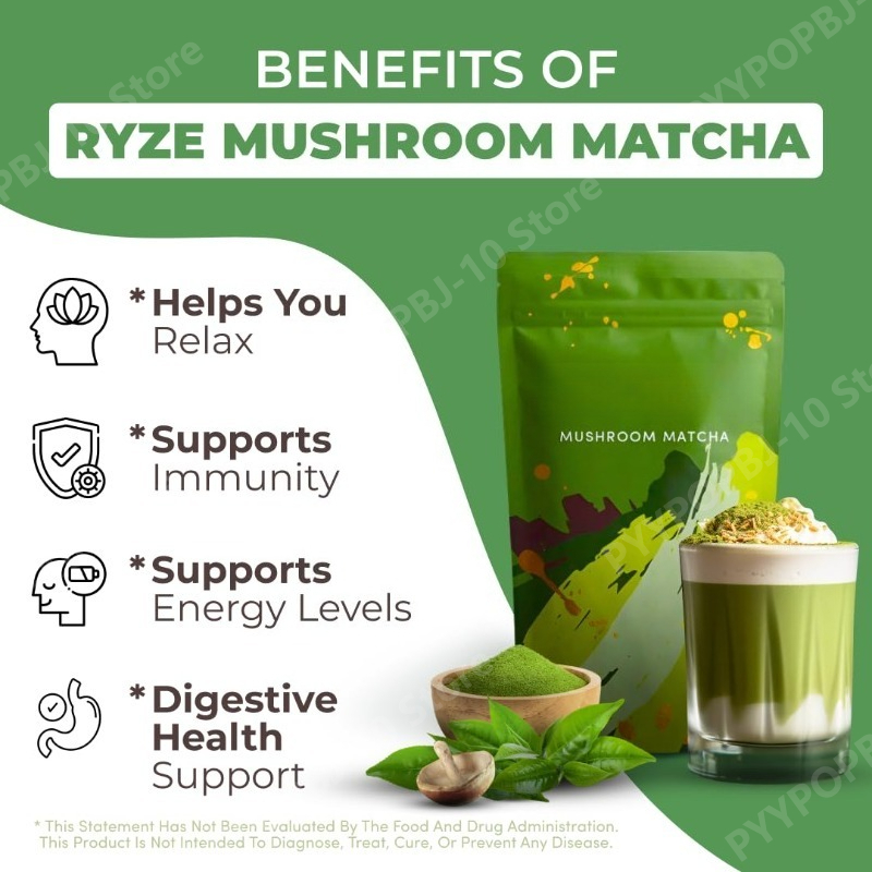 Organic Mushroom Matcha Supple - Lion Mane Mushroom recension och pris