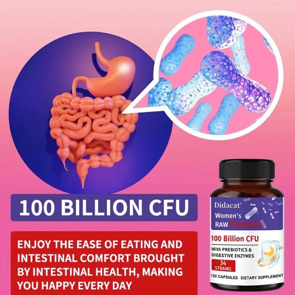 Women's Raw Probiotics 100 Bil - Probiotics Women Health recension och pris