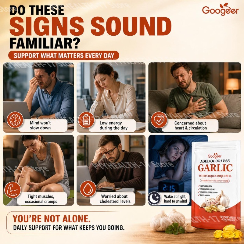 Goodger Aged Odorless Garlic S - Coq10 Ubiquinol Softgel recension och pris