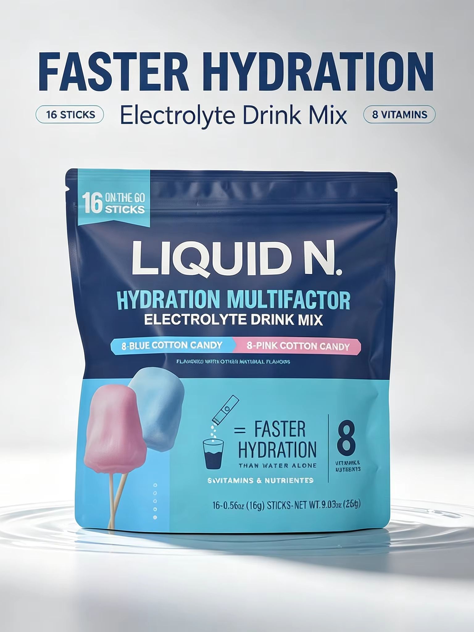 Cotton Candy Electrolyte Powde - Electrolyte Powder Pack recension och pris
