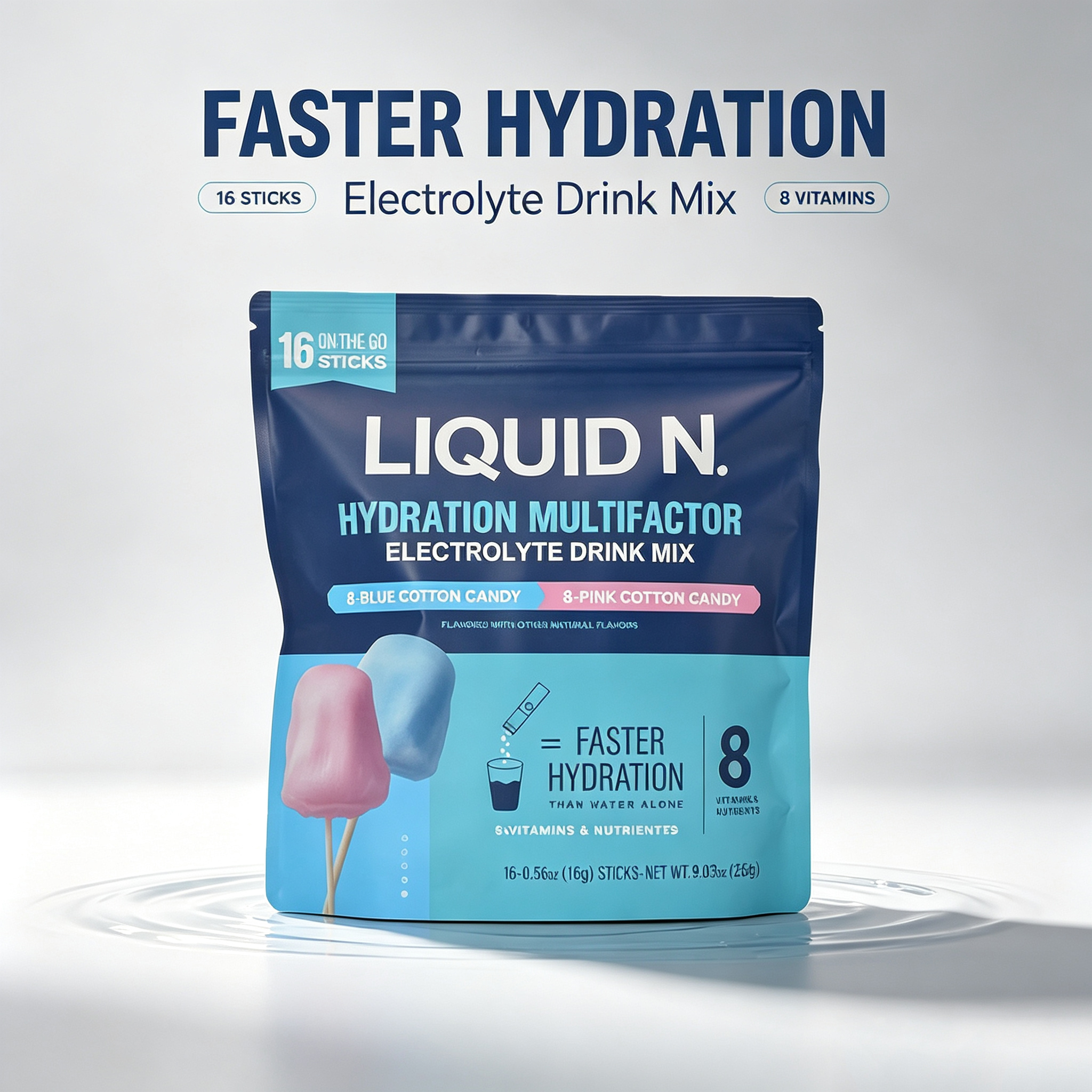 Cotton Candy Electrolyte Powde - Electrolyte Powder Pack recension och pris