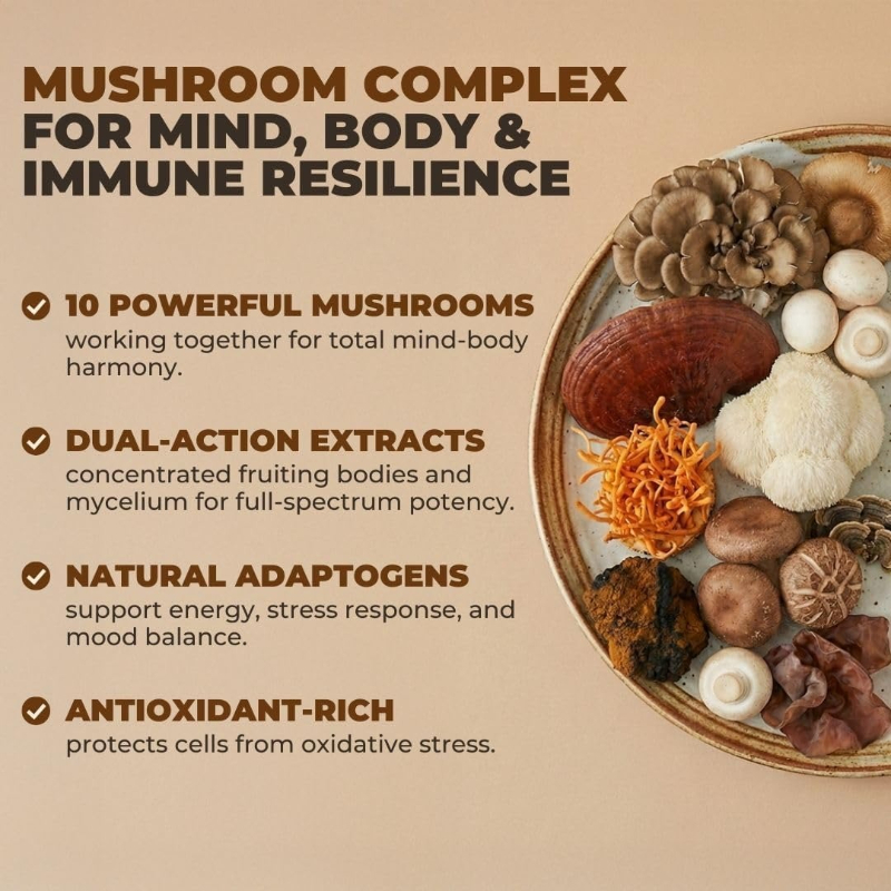 Lions Mane Mushroom Complex fo - Lion Mane Mushroom recension och pris