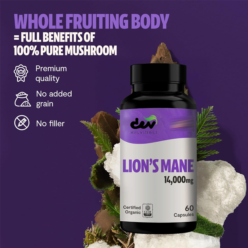 Lion Mane Supplement Capsules  - Lion Mane Mushroom recension och pris