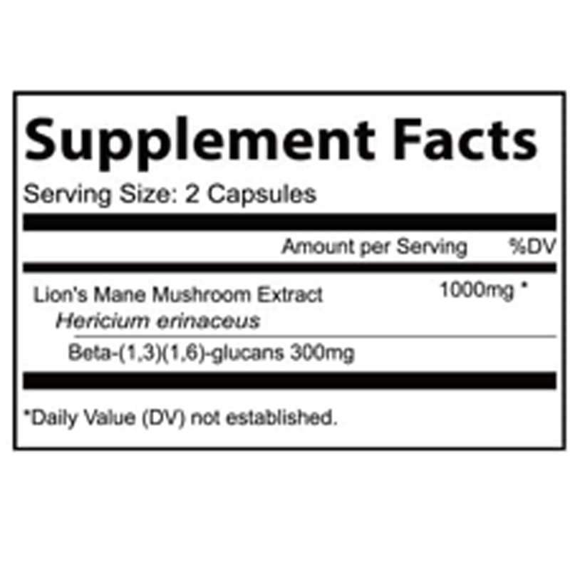 Lion Mane Mushroom Extract Cap - Lion Mane Mushroom recension och pris