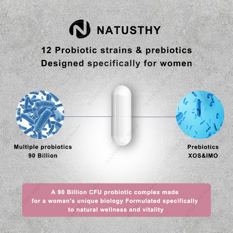 12 Probiotic Strains & Prebiot - Probiotics Women Health recension och pris