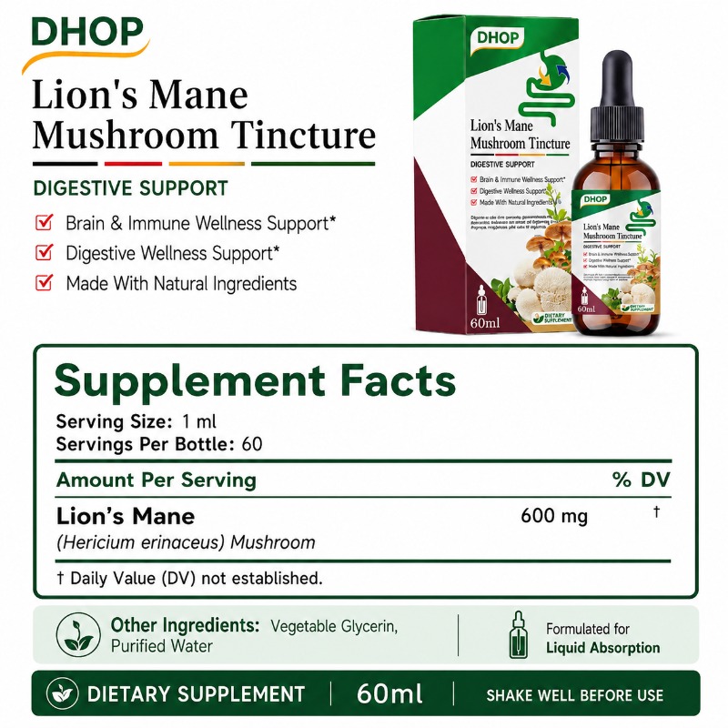 Lion’s Mane Mushroom Tincture  - Lion Mane Mushroom recension och pris