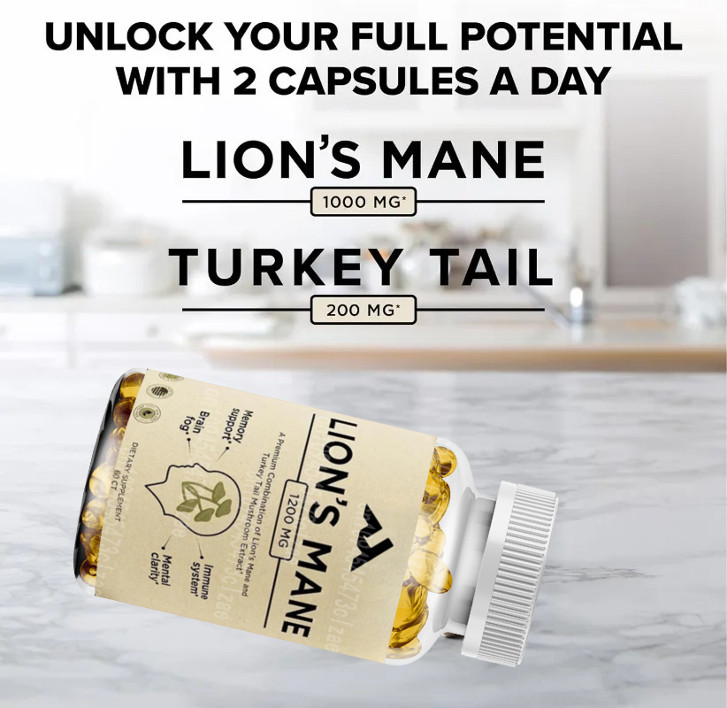 Lion Mane Supplement Capsules  - Lion Mane Mushroom recension och pris