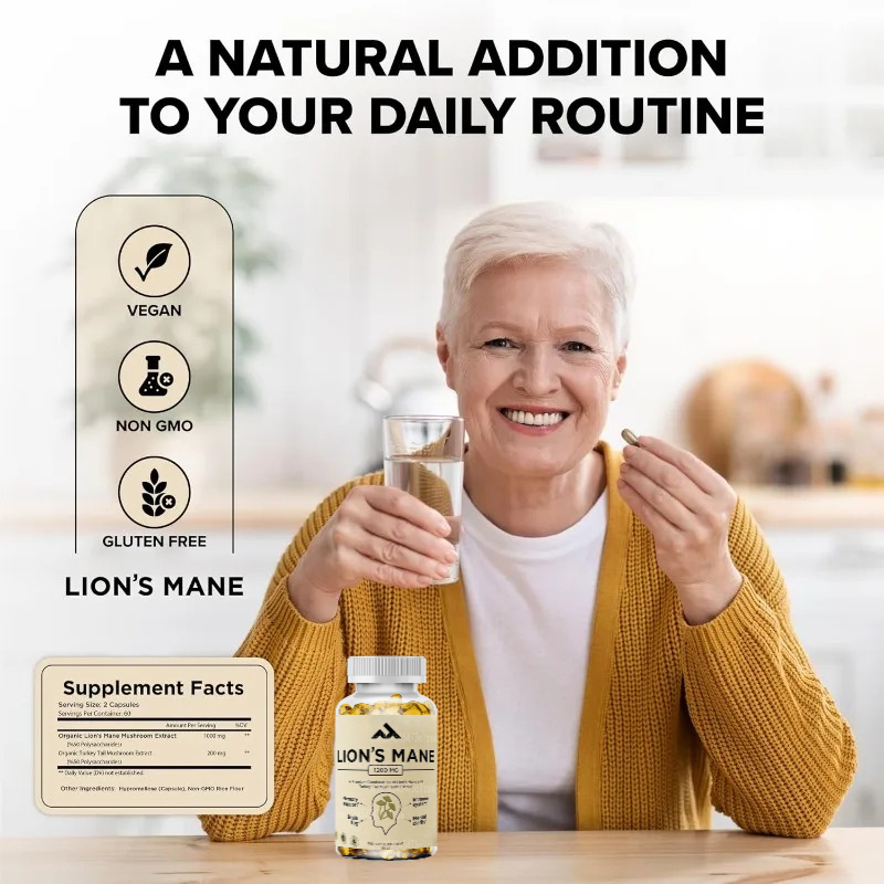 Lion Mane Supplement Capsules  - Lion Mane Mushroom recension och pris