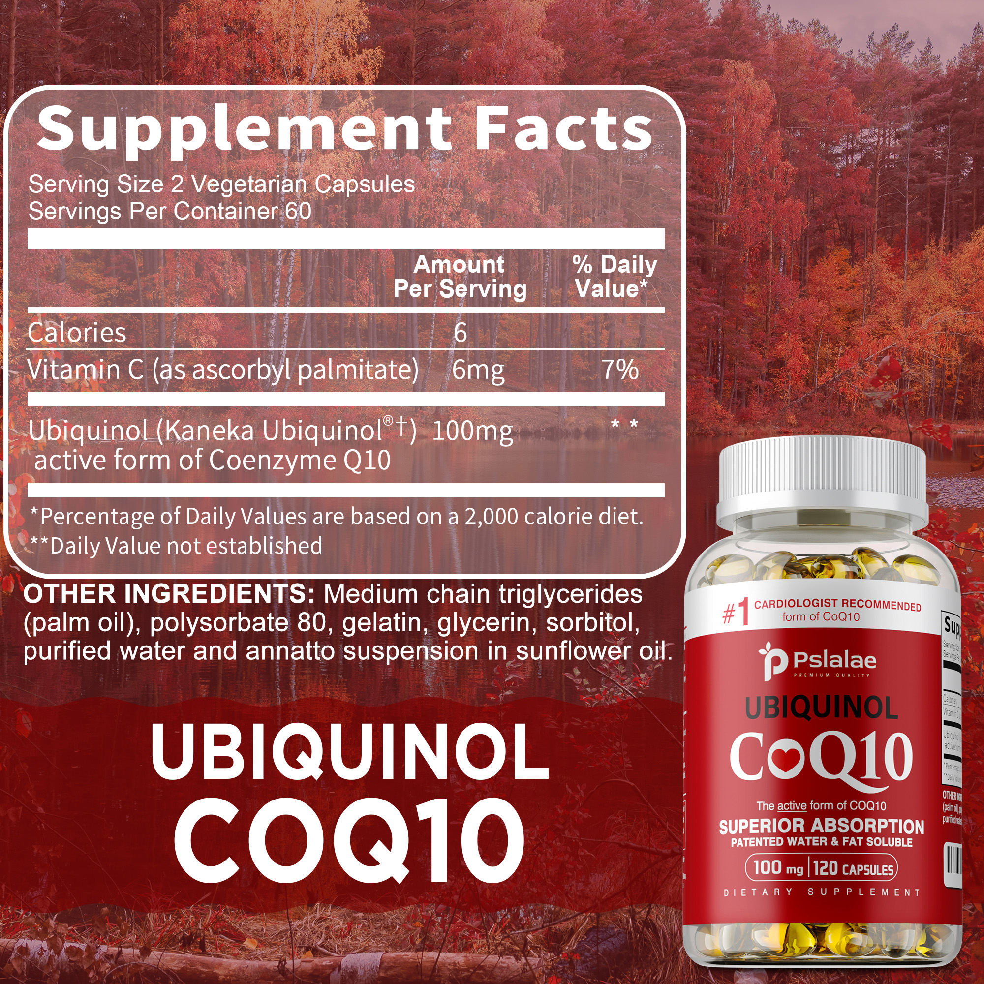 Ubiquinol CoQ10 100mg Softgels - Coq10 Ubiquinol Softgel recension och pris