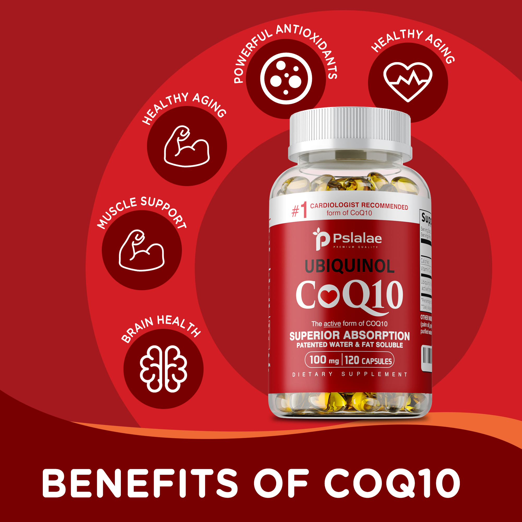 Ubiquinol CoQ10 100mg Softgels - Coq10 Ubiquinol Softgel recension och pris