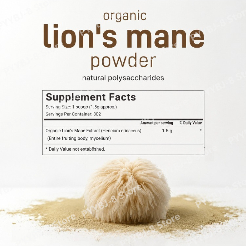 Organic Lion's Mane Mushroom P - Lion Mane Mushroom recension och pris
