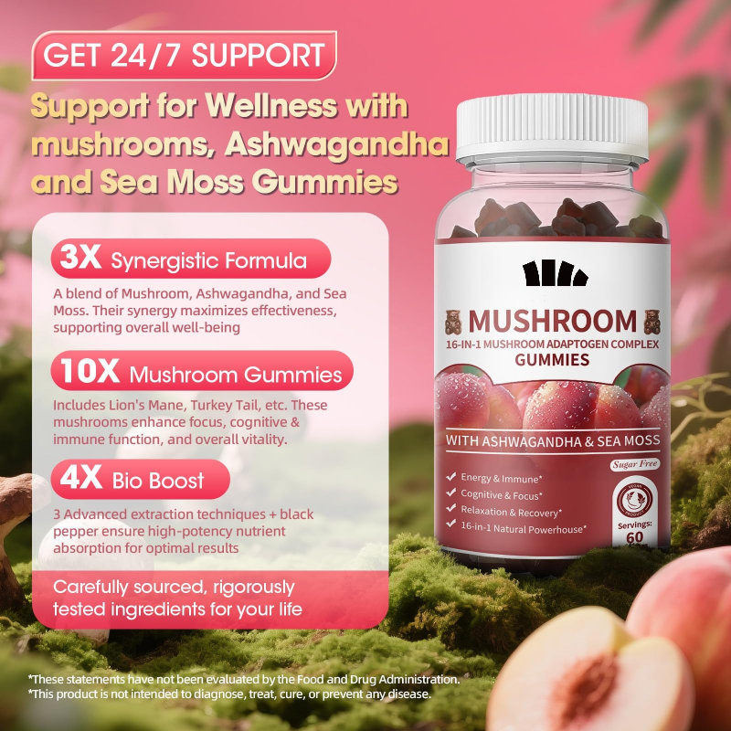 Mushroom Gummies 2500mg Contai - Lion Mane Mushroom recension och pris